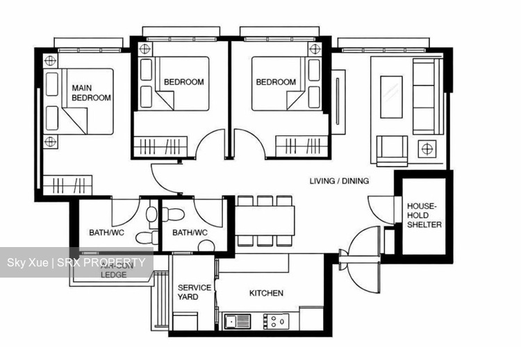 Blk 325B Punggol Bayview (Punggol), HDB 4 Rooms #548870111
